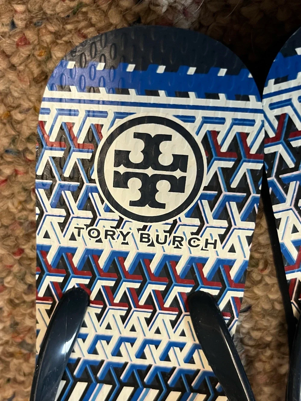 🆕 Tory Burch Geometric T Flip Flops